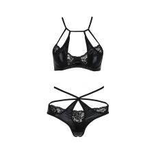 Комплект белья Passion NAVEL SET Черный XXL/XXXL