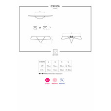 Комплект Obsessive 830-SEA-1 Черный L/XL