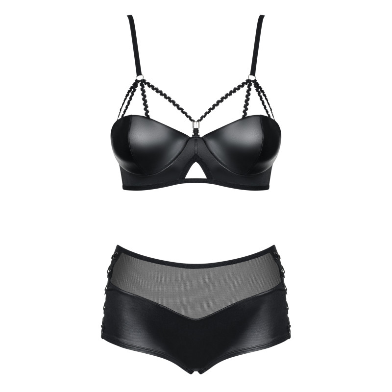 Комплект Obsessive Leatheria Чорний S/M Комплект Obsessive Leatheria Чорний S/M