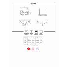 Комплект Obsessive 853-SET-1 Чорний S/M