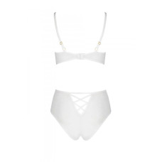Эротический комплект с рисунком Passion LOVELIA BIKINI white XXL/XXXL