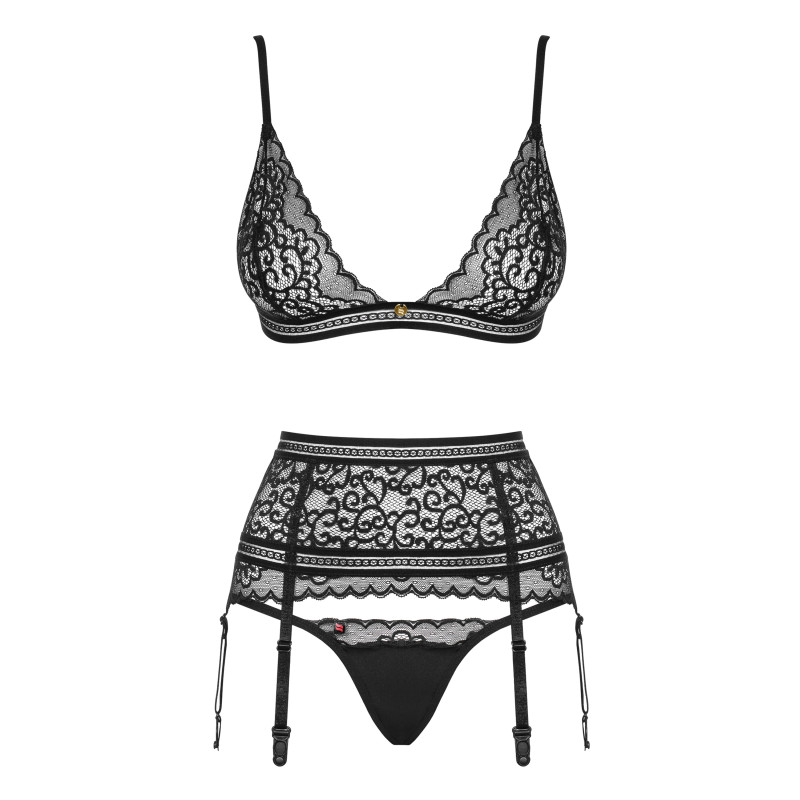 Комплект Obsessive Ailay Черный S/M