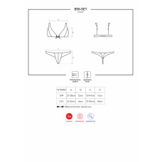 Комплект Obsessive 856-SET-1 Черный L/XL