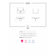 Комплект Obsessive 823-SET-1 Чорний S/M