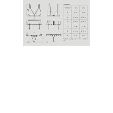 Комплект Obsessive Emperita Чорний S/M