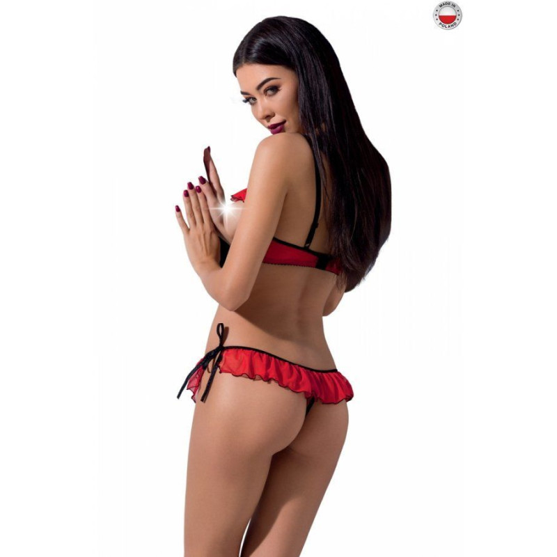 Комплект белья Passion CHERRY SET OpenBra Красный L/XL Комплект белья Passion CHERRY SET OpenBra Красный L/XL