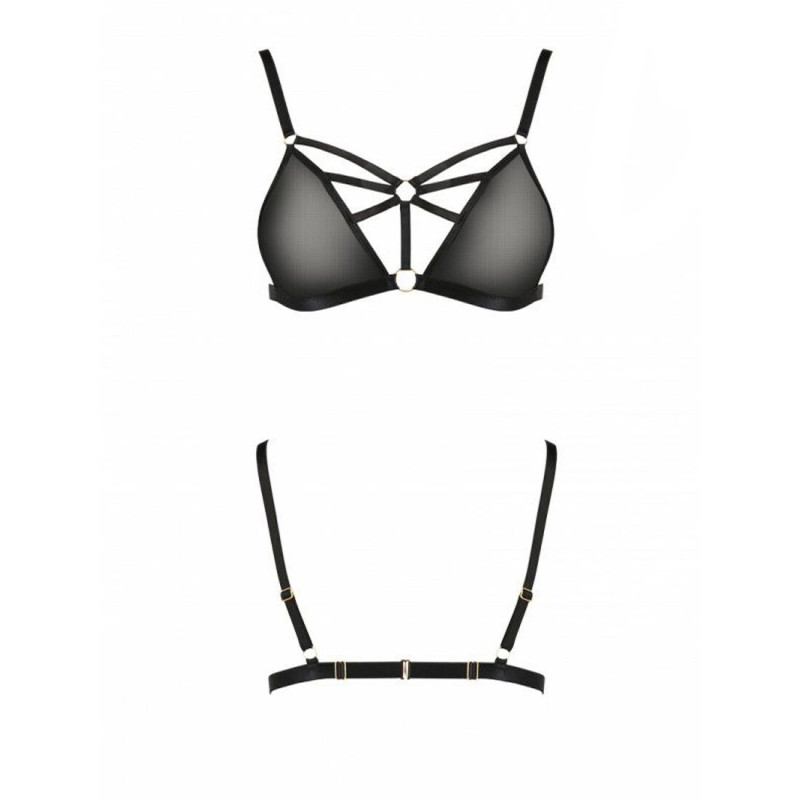 Бюстгальтер-стрепы Passion Exclusive MEGGY BRA black S/M Бюстгальтер-стрепы Passion Exclusive MEGGY BRA black S/M