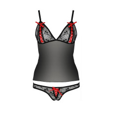 Комплект білизни Passion MELISSA SET black S/M