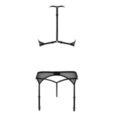 Комплект белья Passion SATARA SET black XXL/XXXL