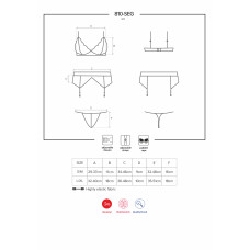 Комплект Obsessive 810-SEG-1 Черный S/M