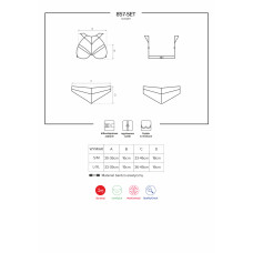 Комплект Obsessive 857-SET-1 Чорний S/M