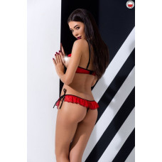 Комплект білизни Passion CHERRY SET OpenBra Червоний L/XL