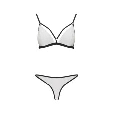 Комплект белья ORIHIME SET white S/M - Passion: стрепы: лиф и трусики