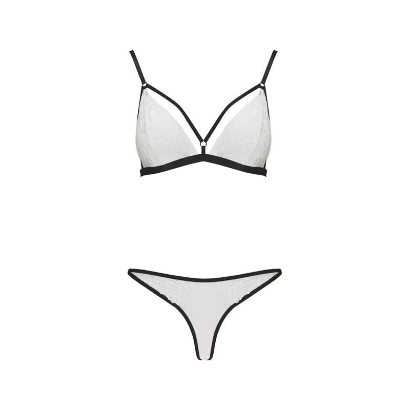 Комплект белья ORIHIME SET white S/M - Passion: стрепы: лиф и трусики Комплект белья ORIHIME SET white S/M - Passion: стрепы: лиф и трусики