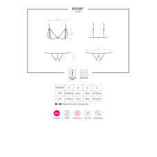 Комплект Obsessive 831-SET-1 Черный L/XL