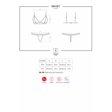 Комплект Obsessive 844-SET-1 Черный L/XL