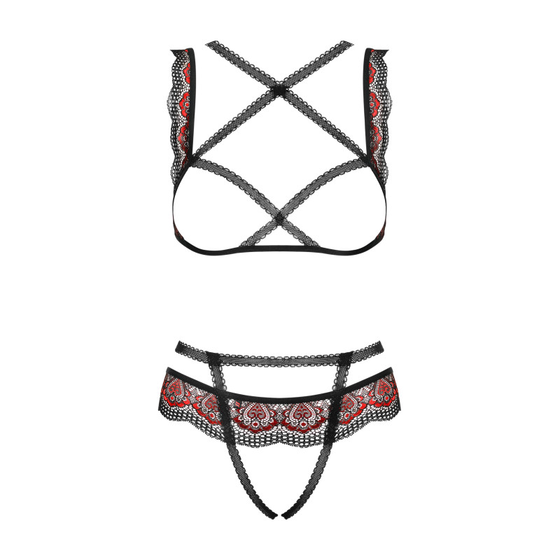 Комплект Obsessive Megies Черный S/M Комплект Obsessive Megies Черный S/M