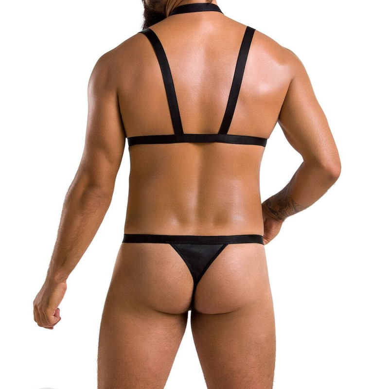 Комплект чоловічої білизни зі стреп Passion 039 Set Andrew black L/XL Комплект чоловічої білизни зі стреп Passion 039 Set Andrew black L/XL