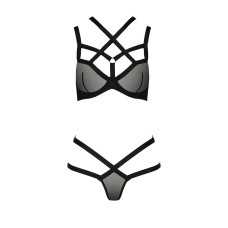Комплект белья Passion HAGAR SET Черный L/XL