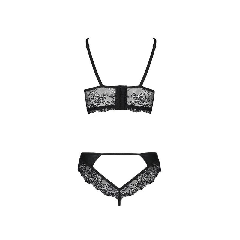 Комплект из эко-кожи и кружева Passion Loona Set black L/XL Комплект из эко-кожи и кружева Passion Loona Set black L/XL