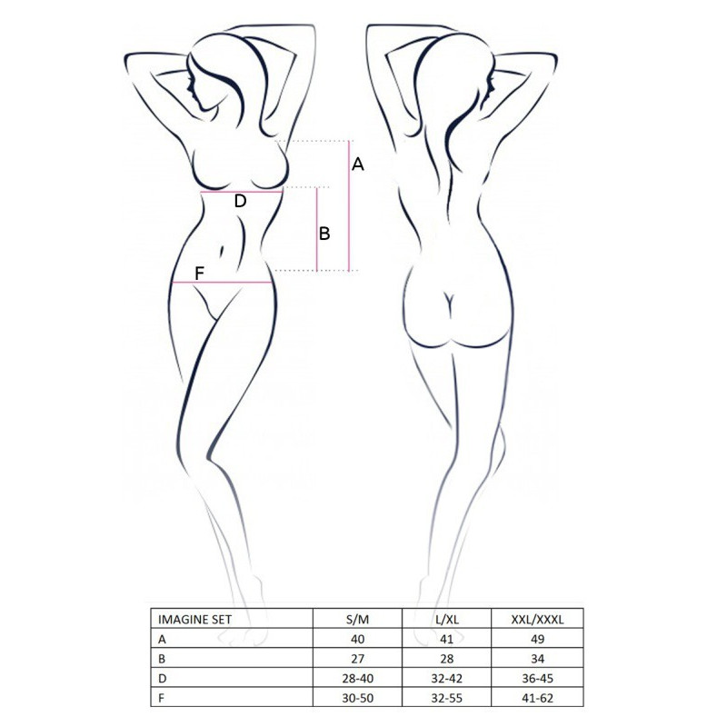 Сексуальный комплект Passion Erotic Line IMAGINE SET L/XL Черный Сексуальный комплект Passion Erotic Line IMAGINE SET L/XL Черный