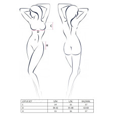 Жіночий комплект сексуальної білизни Passion LOTUS SET L/XL Кремовий