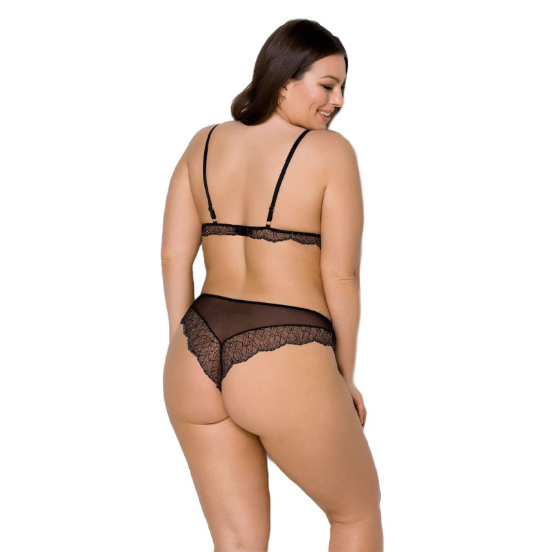 Комплект белья Passion Amberly Set black 4XL/5XL Комплект белья Passion Amberly Set black 4XL/5XL