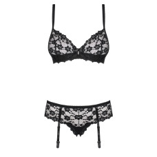 Комплект Obsessive Letica Чорний S/M