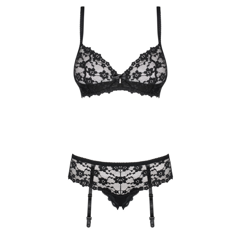 Комплект Obsessive Letica Черный S/M Комплект Obsessive Letica Черный S/M