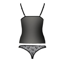 Комплект білизни Passion MELISSA SET black XXL/XXXL