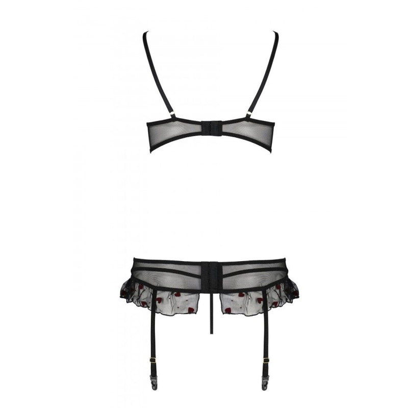 Сексуальный комплект с поясом для чулок Passion LOVELIA SET black XXL/XXXL Сексуальный комплект с поясом для чулок Passion LOVELIA SET black XXL/XXXL