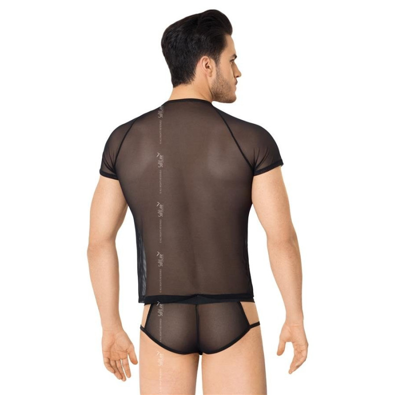 Комплект белья SoftLine Shirt and Shorts 4607 Черный XL Комплект белья SoftLine Shirt and Shorts 4607 Черный XL