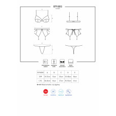 Комплект Obsessive 871-SEG-2 Белый L/XL
