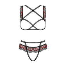 Комплект Obsessive Megies Черный L/XL