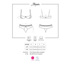 Комплект Obsessive Miamor Чорний S/M