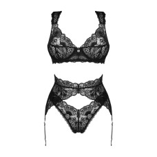 Obsessive Donna Dream 3-pcs set чорний XS/S