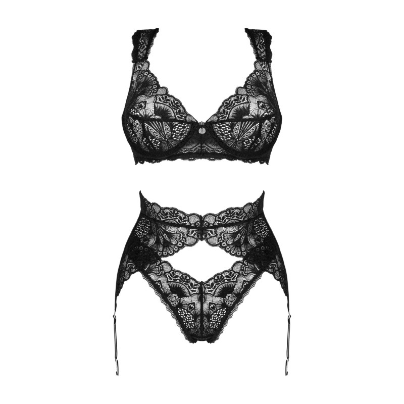 Obsessive Donna Dream 3-pcs set чорний XS/S Obsessive Donna Dream 3-pcs set чорний XS/S
