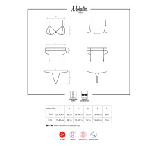 Комплект Obsessive Moketta Черный L/XL