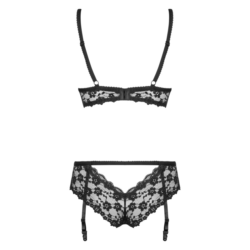 Комплект Obsessive Letica Черный S/M Комплект Obsessive Letica Черный S/M