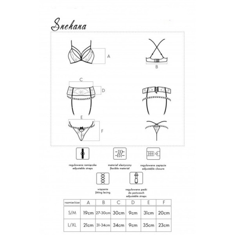 Комплект Livia Corsetti Fashion Snehana Черный S/M Комплект Livia Corsetti Fashion Snehana Черный S/M