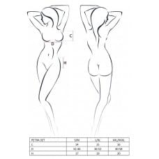 Еротичний комплект Passion PETRA SET XXL/XXXL Чорний