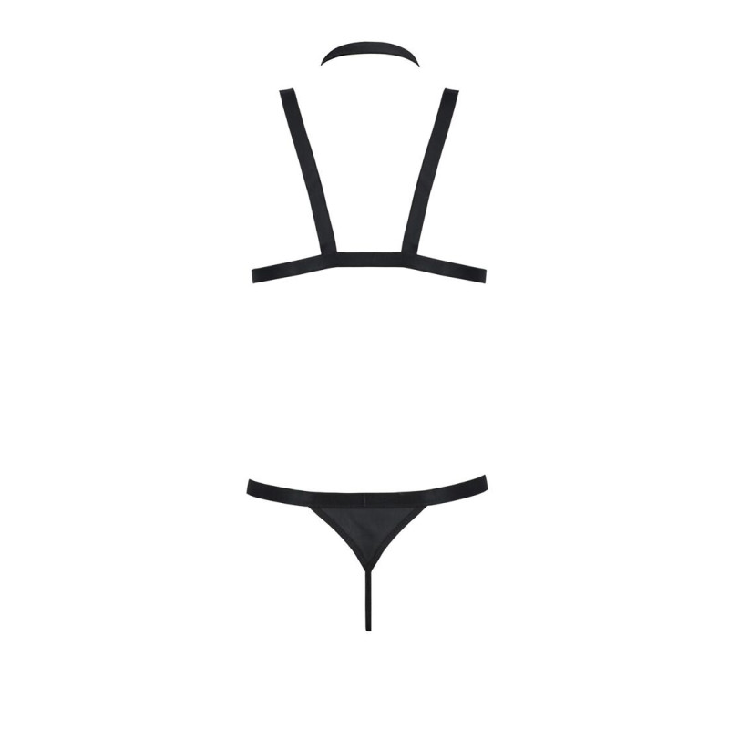 Комплект мужского белья со стреп Passion 039 Set Andrew black XXL/XXXL