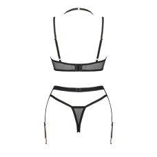 Obsessive Selinne 3-pcs set чорний M/L