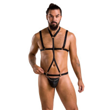 Комплект мужского белья со стреп Passion 039 Set Andrew black XXL/XXXL