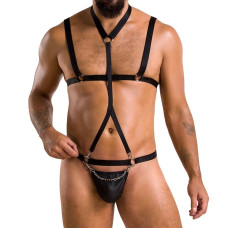 Комплект мужского белья со стреп Passion 039 Set Andrew black XXL/XXXL