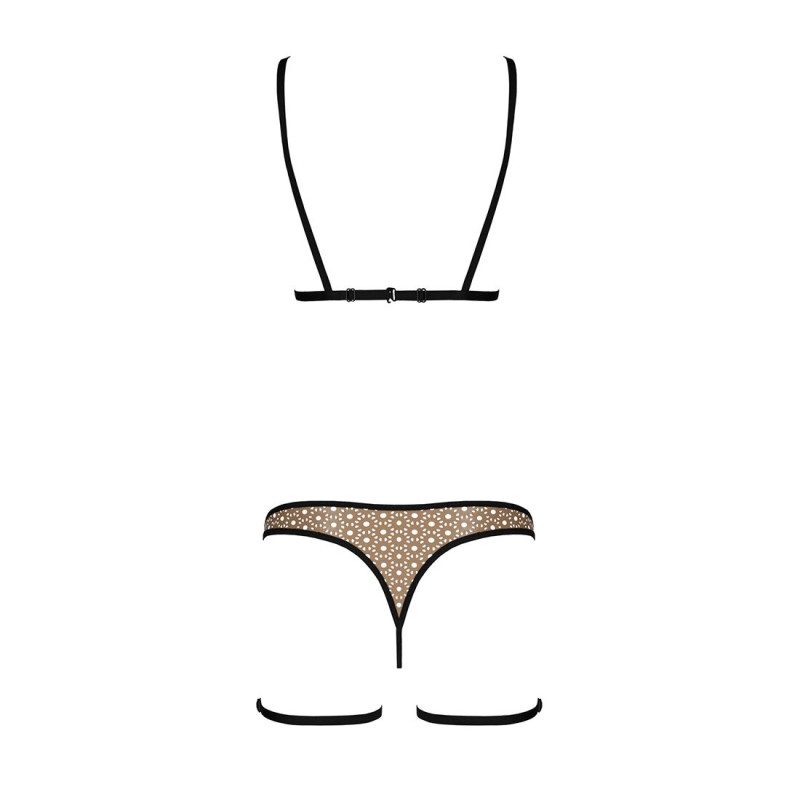 Эротический комплект нижнего белья Passion GABI SET beige XXL/XXXL Эротический комплект нижнего белья Passion GABI SET beige XXL/XXXL