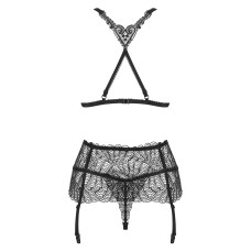 Комплект Obsessive Chiccanta Чорний S/M