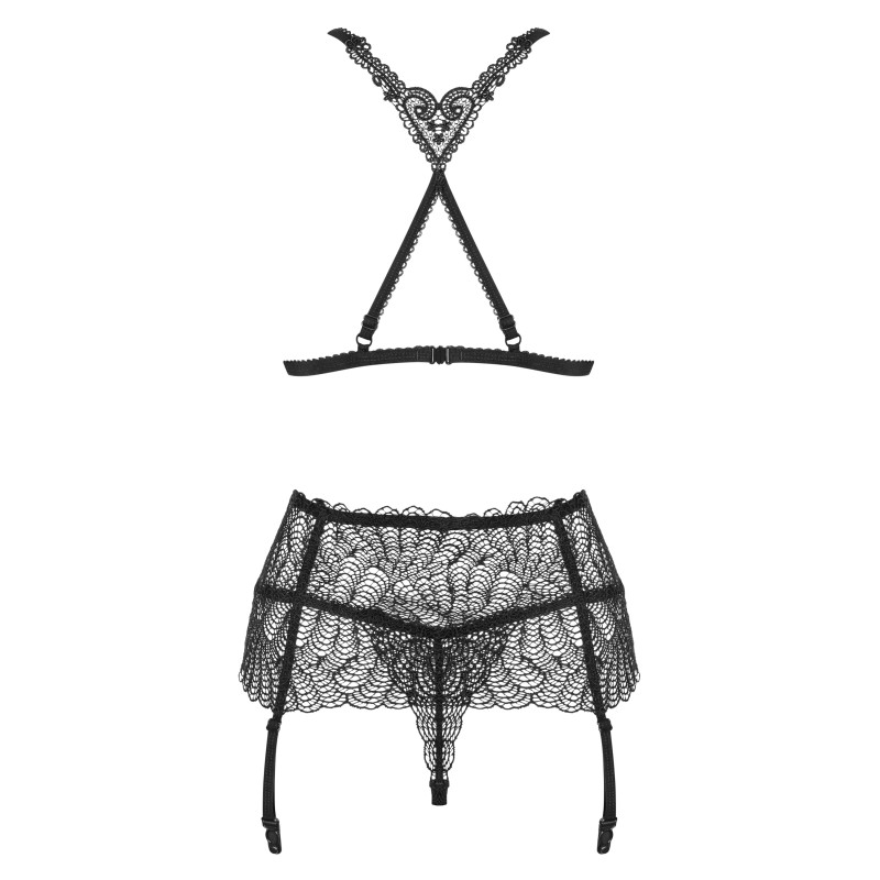 Комплект Obsessive Chiccanta Черный S/M Комплект Obsessive Chiccanta Черный S/M