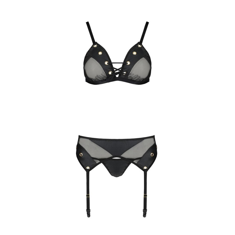 Комплект белья Passion NESSY SET black L/XL Комплект белья Passion NESSY SET black L/XL