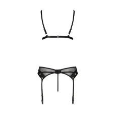Комплект белья Passion NESSY SET black L/XL